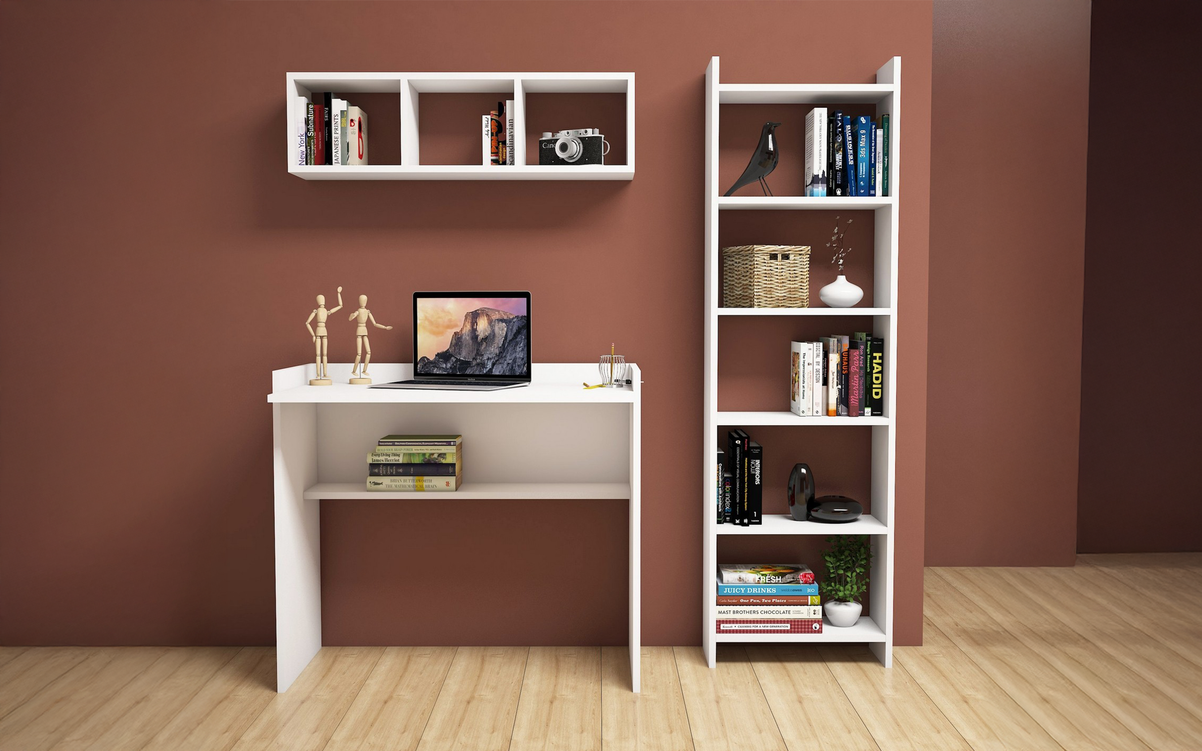 Set pentru birou Hera 1, alb  2